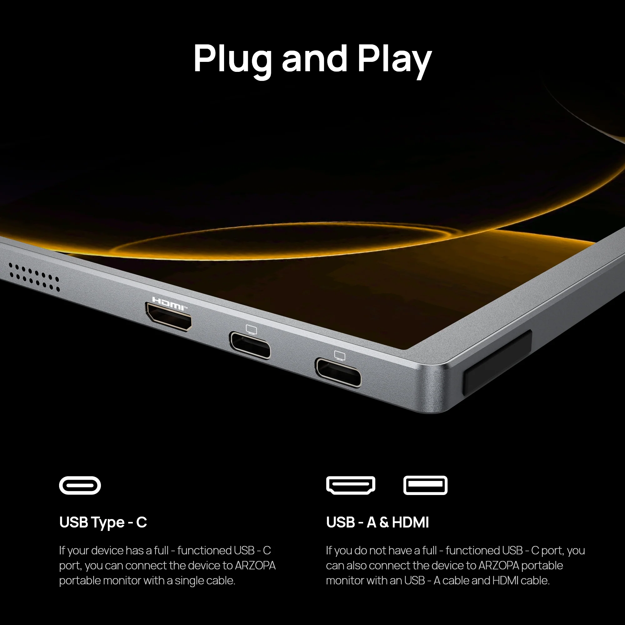 Arzopa A3C Pro 13.3" FHD OLED Portable Monitor - Image 6