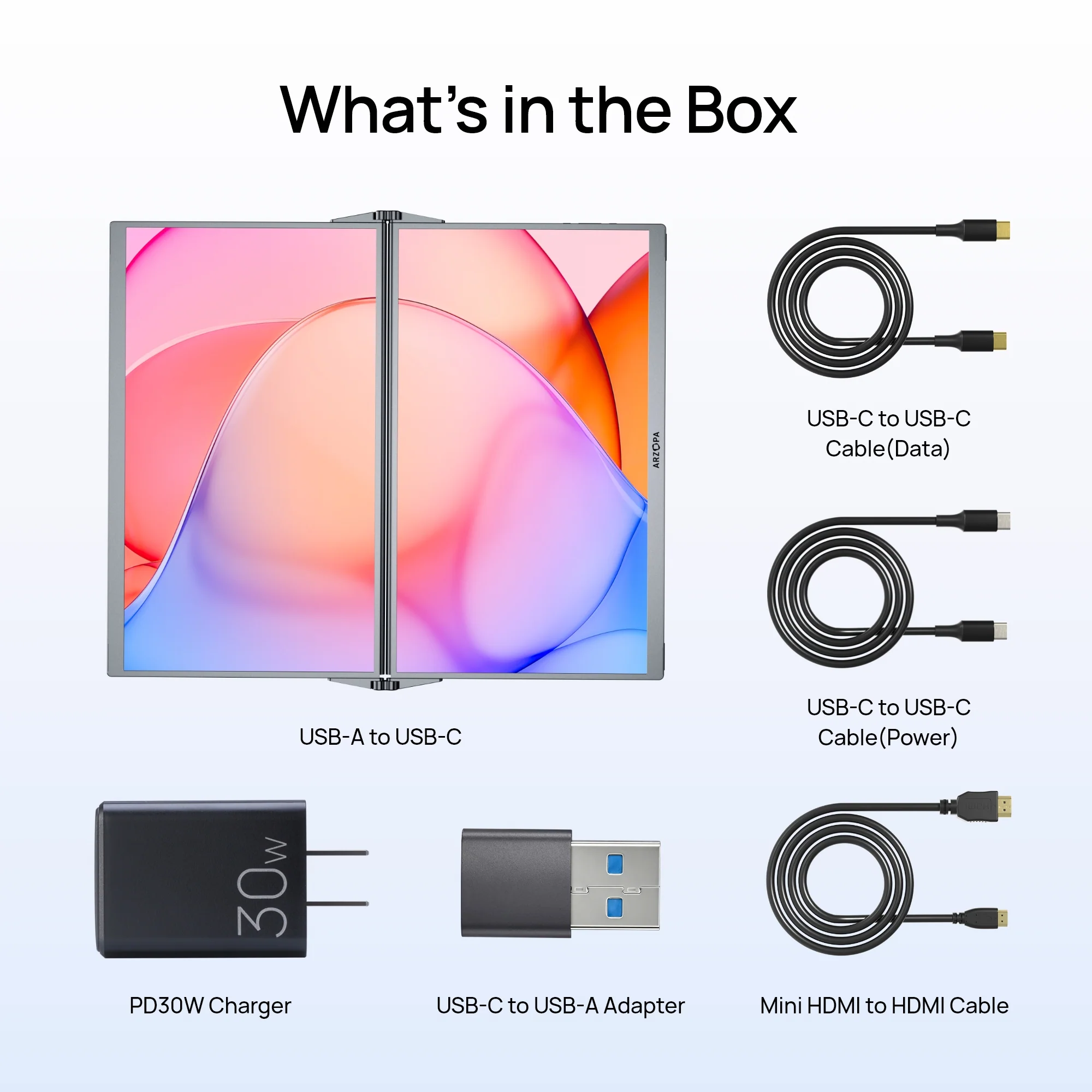 Arzopa E1 15.6" Portable Dual-Screen Monitor - Image 8
