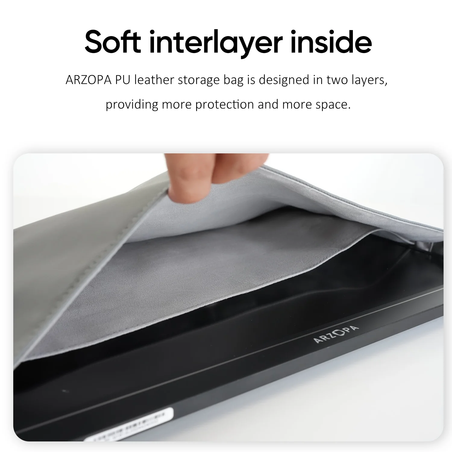 Arzopa 14" Portable Monitor Sleeve Bag - Image 4